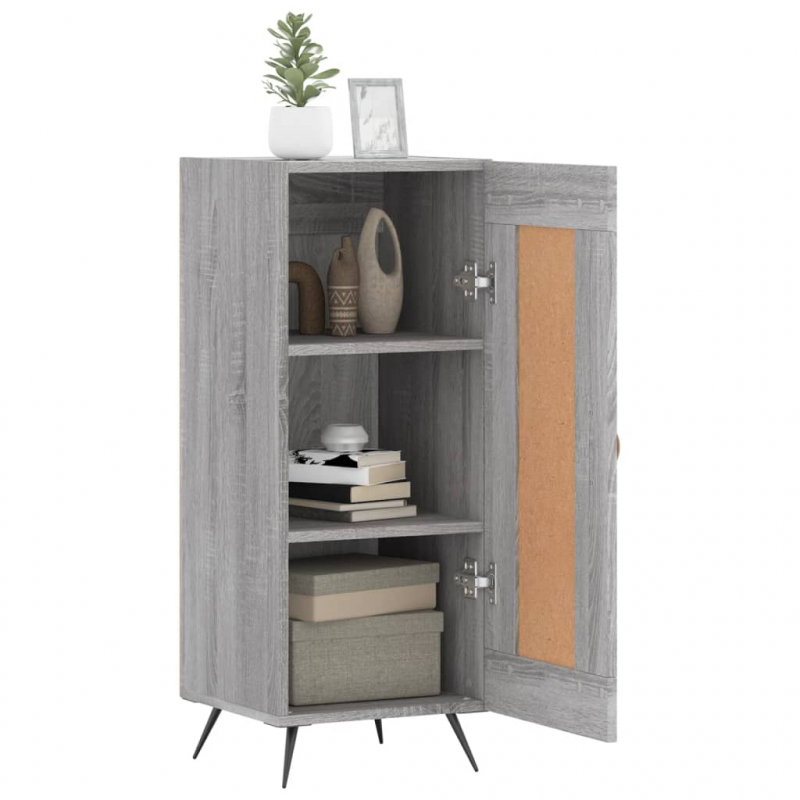 Sideboard Grau Sonoma 34,5x34x90 cm Holzwerkstoff