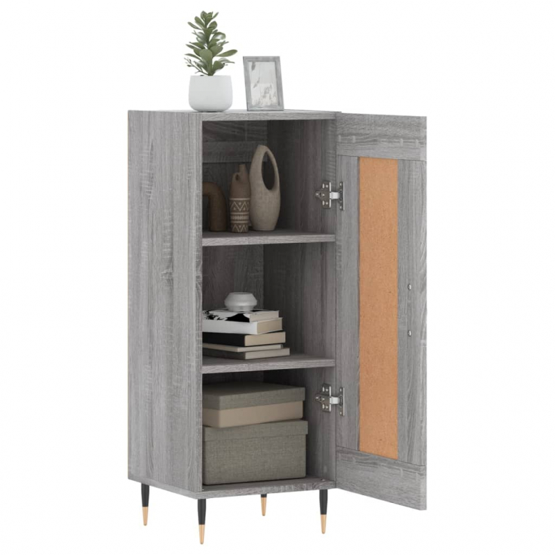 Sideboard Grau Sonoma 34,5x34x90 cm Holzwerkstoff