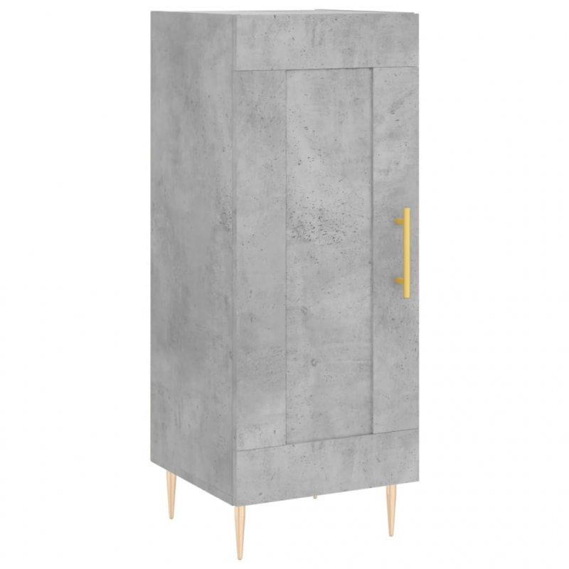 Sideboard Betongrau 34,5x34x90 cm Holzwerkstoff