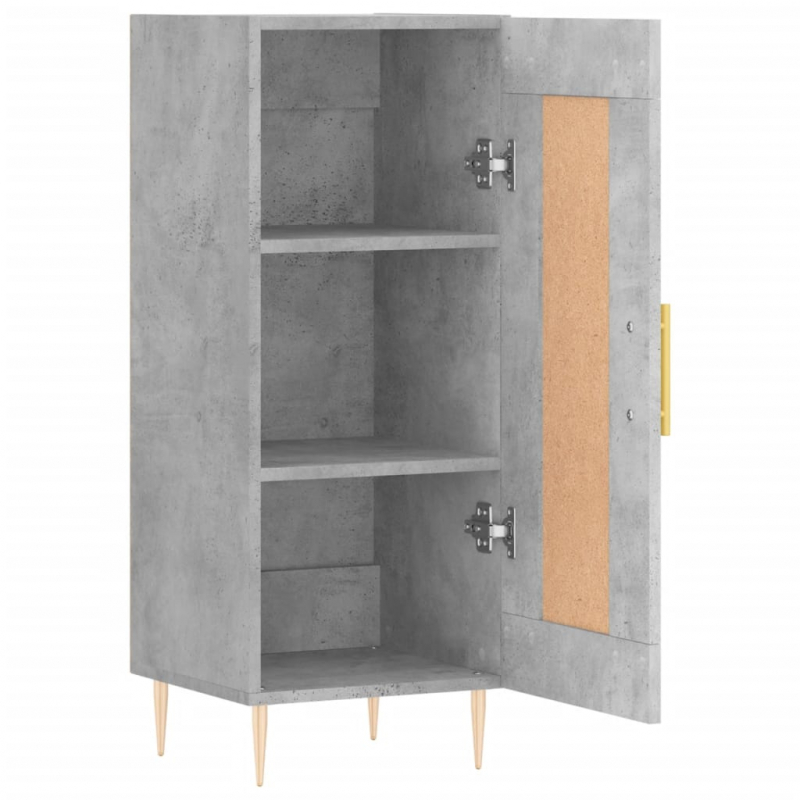 Sideboard Betongrau 34,5x34x90 cm Holzwerkstoff