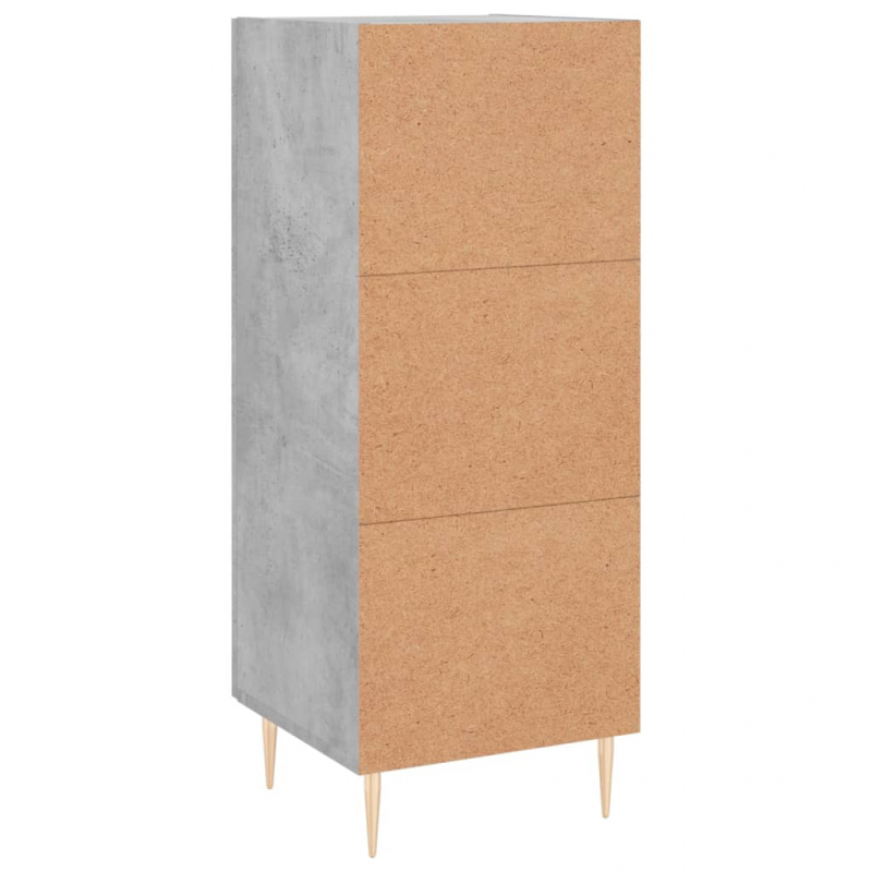 Sideboard Betongrau 34,5x34x90 cm Holzwerkstoff