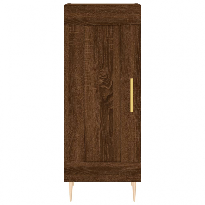 Sideboard Braun Eichen-Optik 34,5x34x90 cm Holzwerkstoff