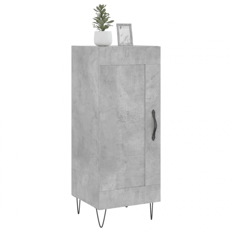 Sideboard Betongrau 34,5x34x90 cm Holzwerkstoff