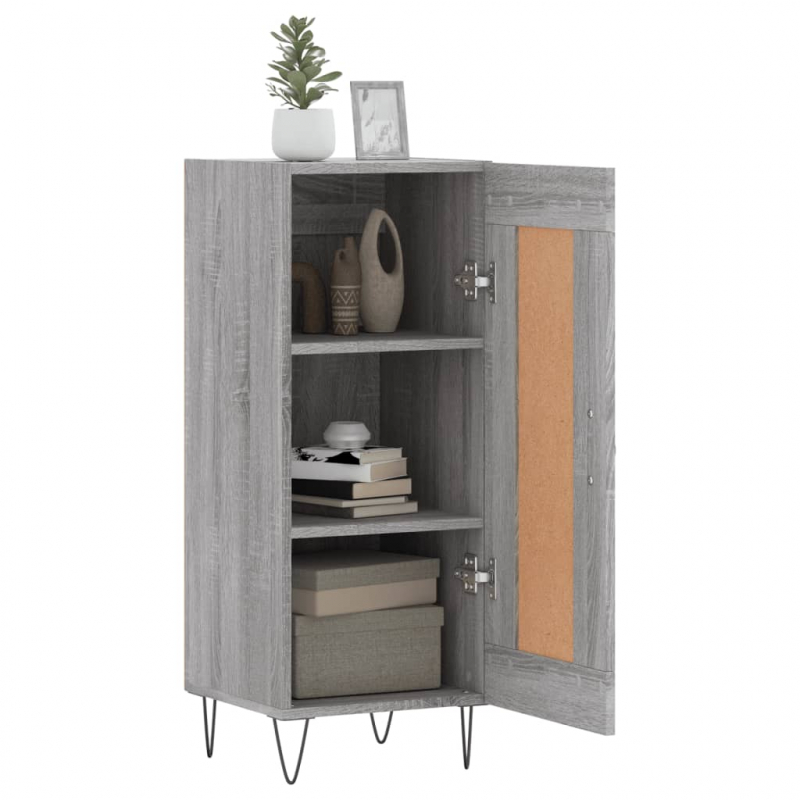 Sideboard Grau Sonoma 34,5x34x90 cm Holzwerkstoff