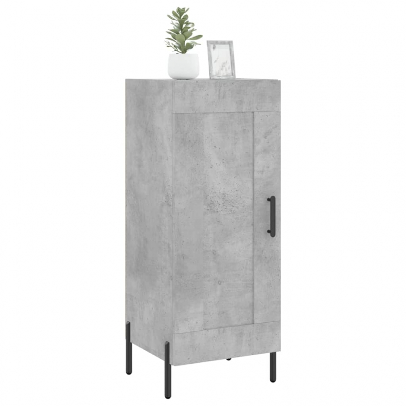 Sideboard Betongrau 34,5x34x90 cm Holzwerkstoff