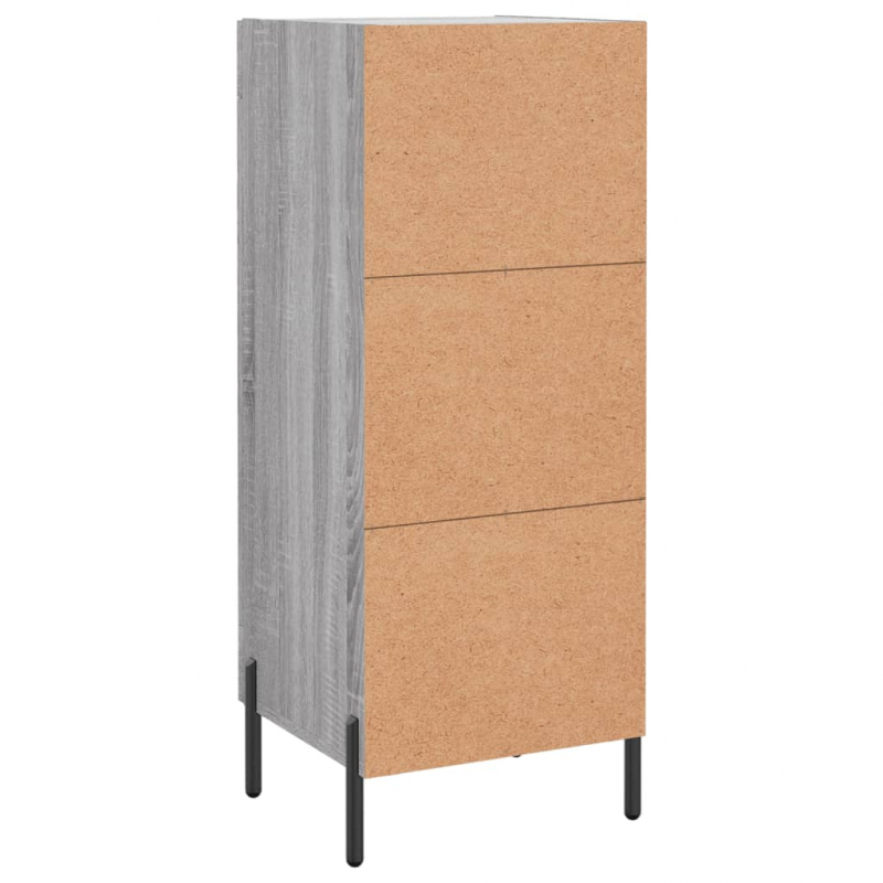 Sideboard Grau Sonoma 34,5x34x90 cm Holzwerkstoff