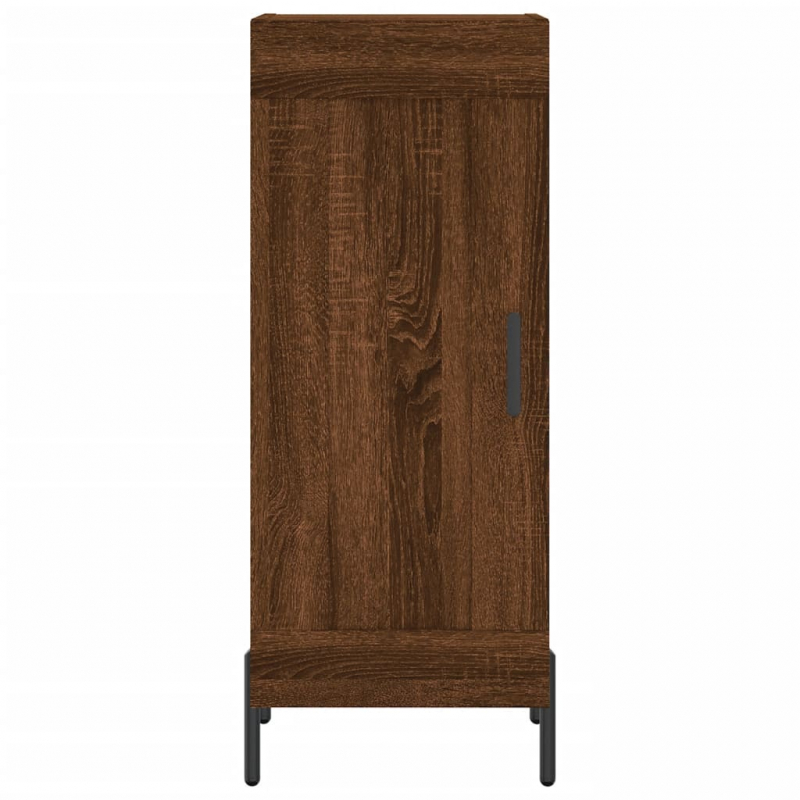 Sideboard Braun Eichen-Optik 34,5x34x90 cm Holzwerkstoff