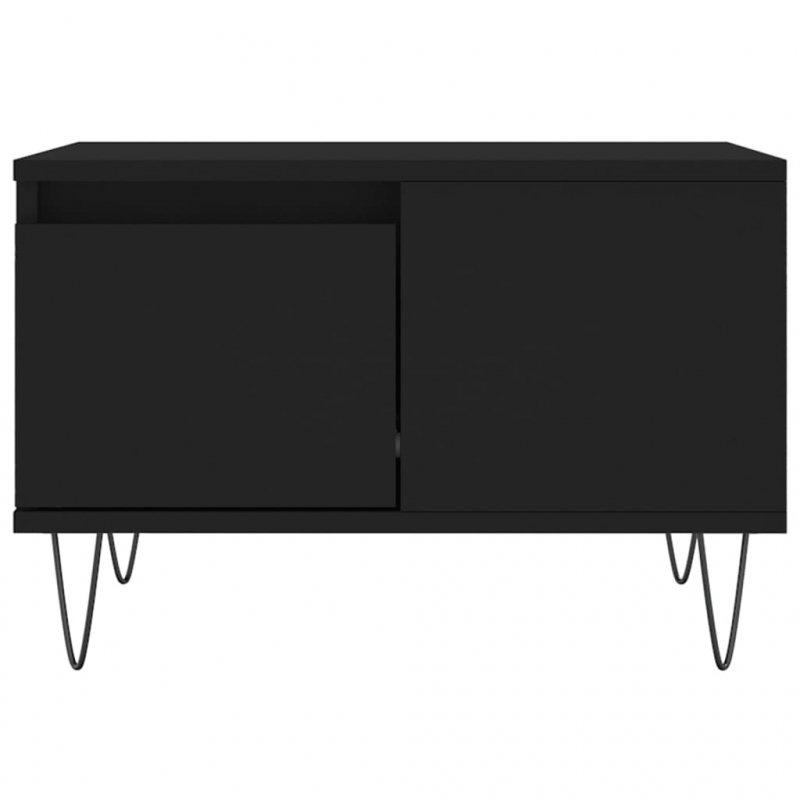 Couchtisch Schwarz 55x55x36,5 cm Holzwerkstoff