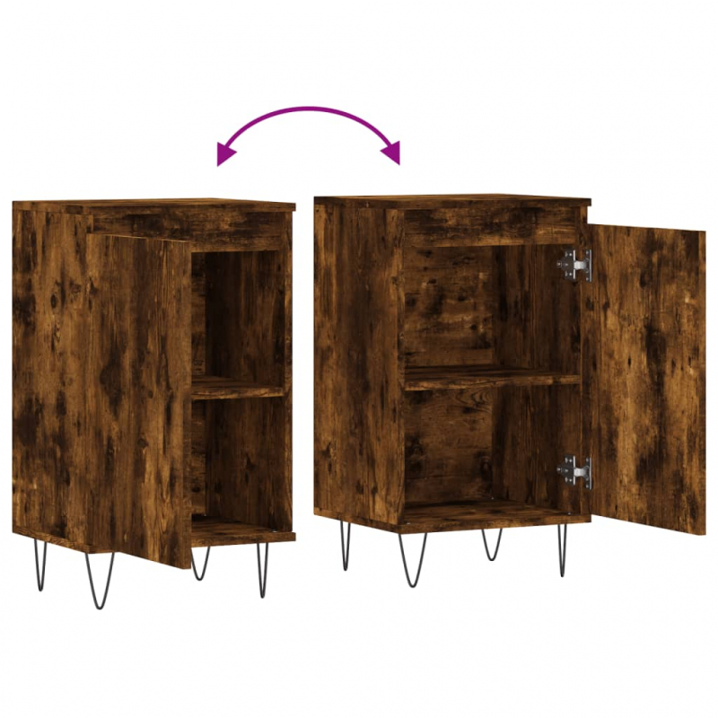 Sideboard Räuchereiche 40x35x70 cm Holzwerkstoff
