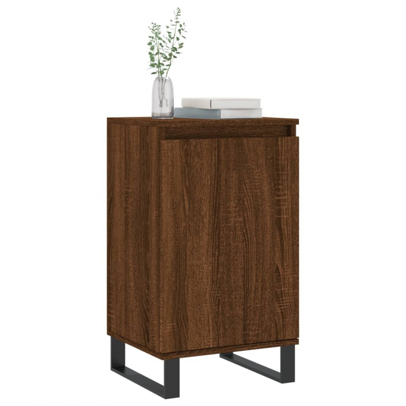 Sideboards 2 Stk. Braun Eichen-Optik 40x35x70 cm Holzwerkstoff
