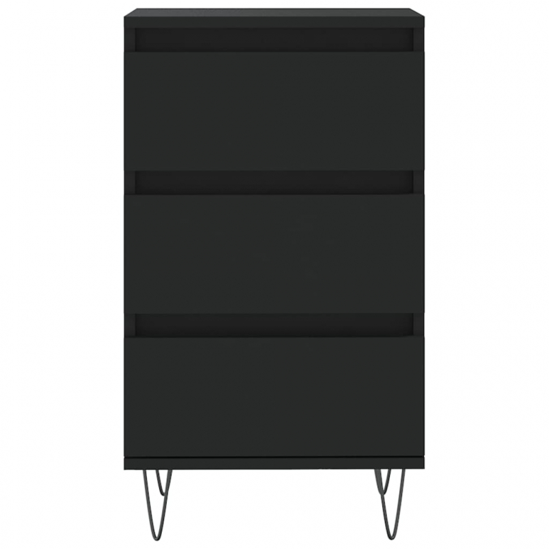 Sideboard Schwarz 40x35x70 cm Holzwerkstoff