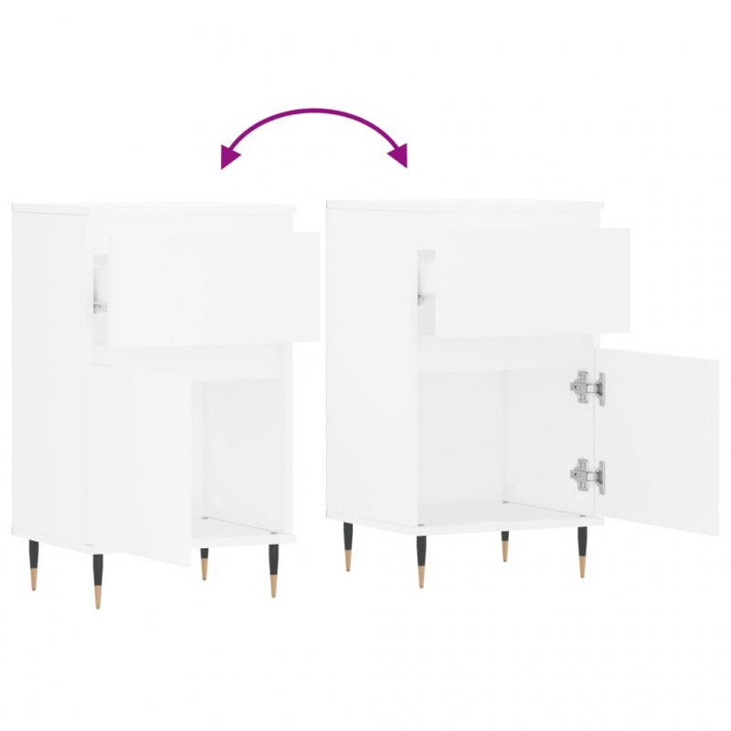 Sideboard Weiß 40x35x70 cm Holzwerkstoff