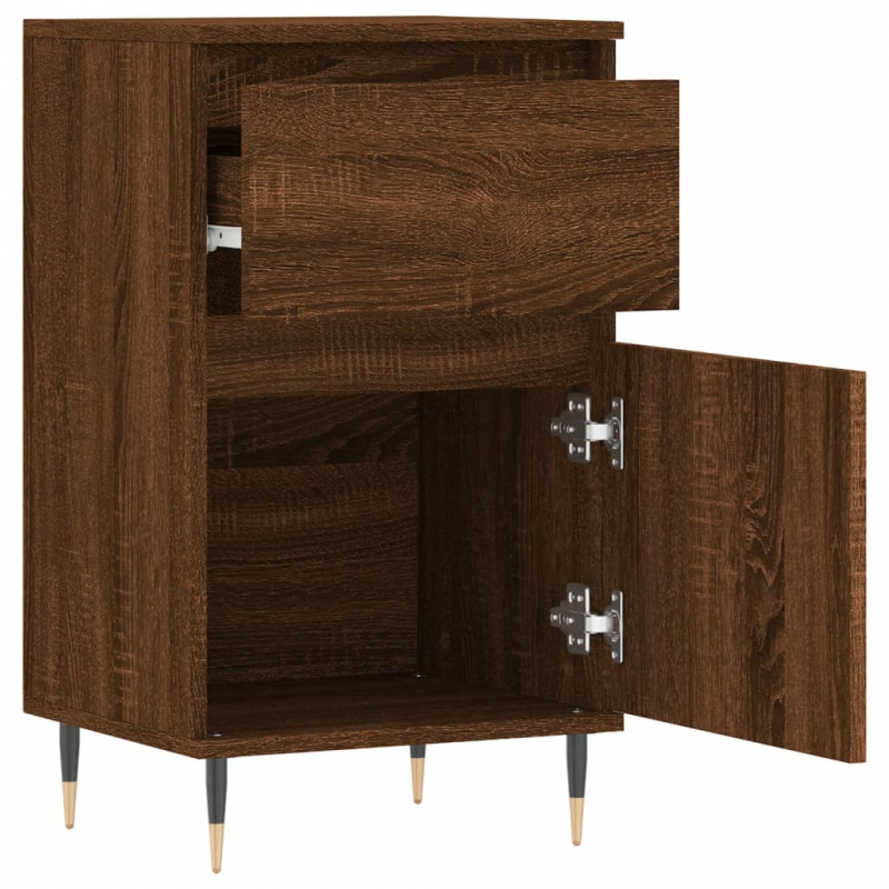 Sideboard Braun Eichen-Optik 40x35x70 cm Holzwerkstoff