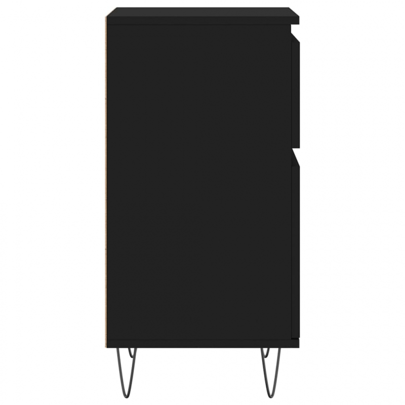 Sideboards 2 Stk. Schwarz 40x35x70 cm Holzwerkstoff