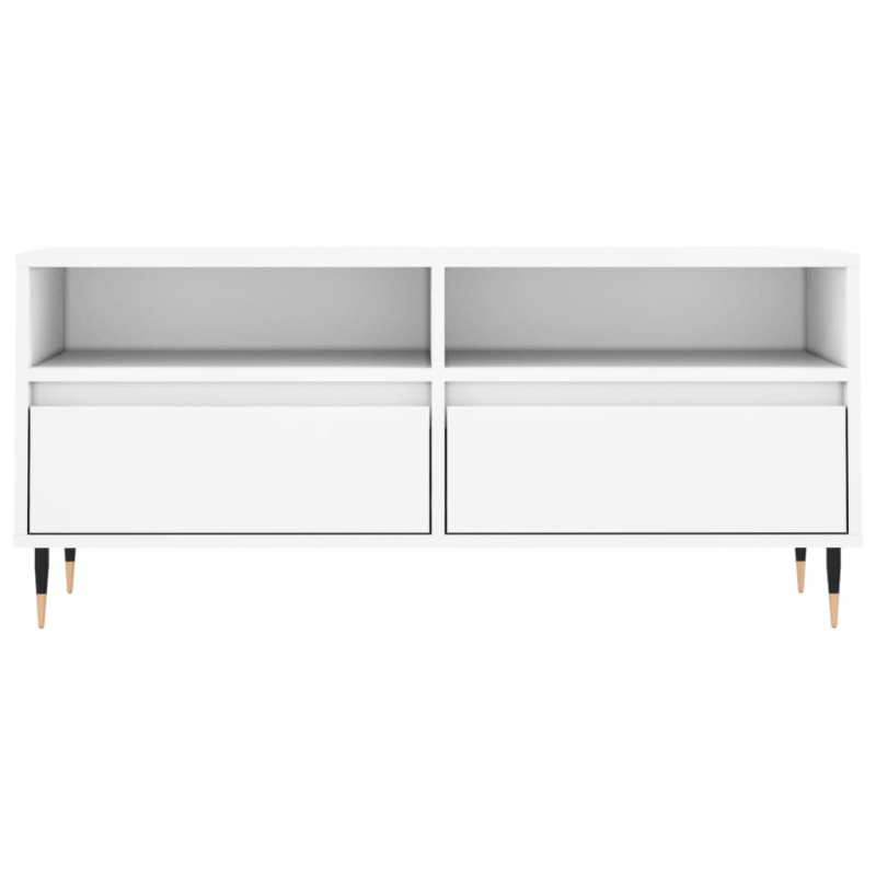 TV-Schrank Weiß 100x34,5x44,5 cm Holzwerkstoff
