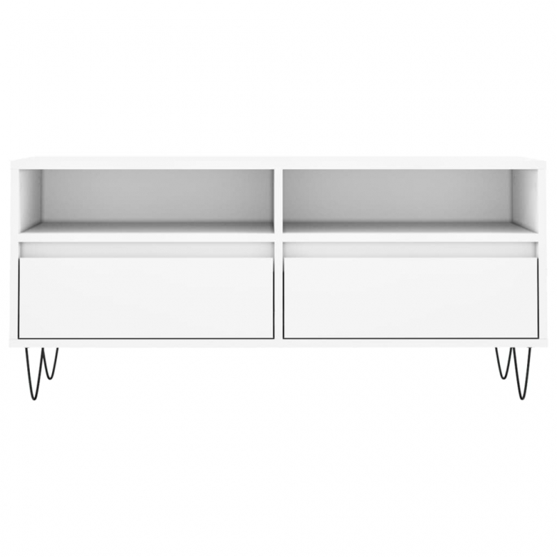 TV-Schrank Weiß 100x34,5x44,5 cm Holzwerkstoff