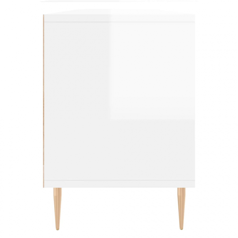 TV-Schrank Hochglanz-Weiß 150x30x44,5 cm Holzwerkstoff