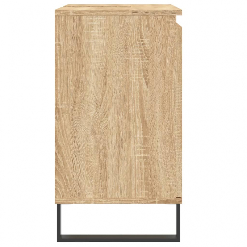 Badschrank Sonoma-Eiche 58x33x60 cm Holzwerkstoff