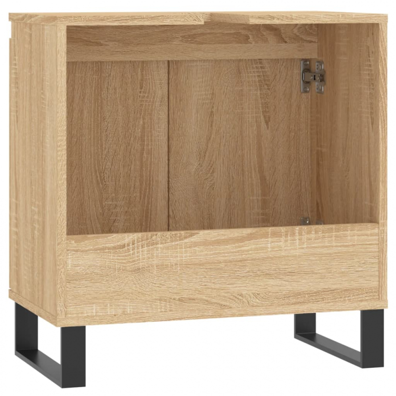 Badschrank Sonoma-Eiche 58x33x60 cm Holzwerkstoff