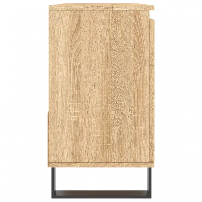 Badschrank Sonoma-Eiche 65x33x60 cm Holzwerkstoff