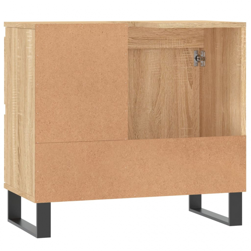 Badschrank Sonoma-Eiche 65x33x60 cm Holzwerkstoff