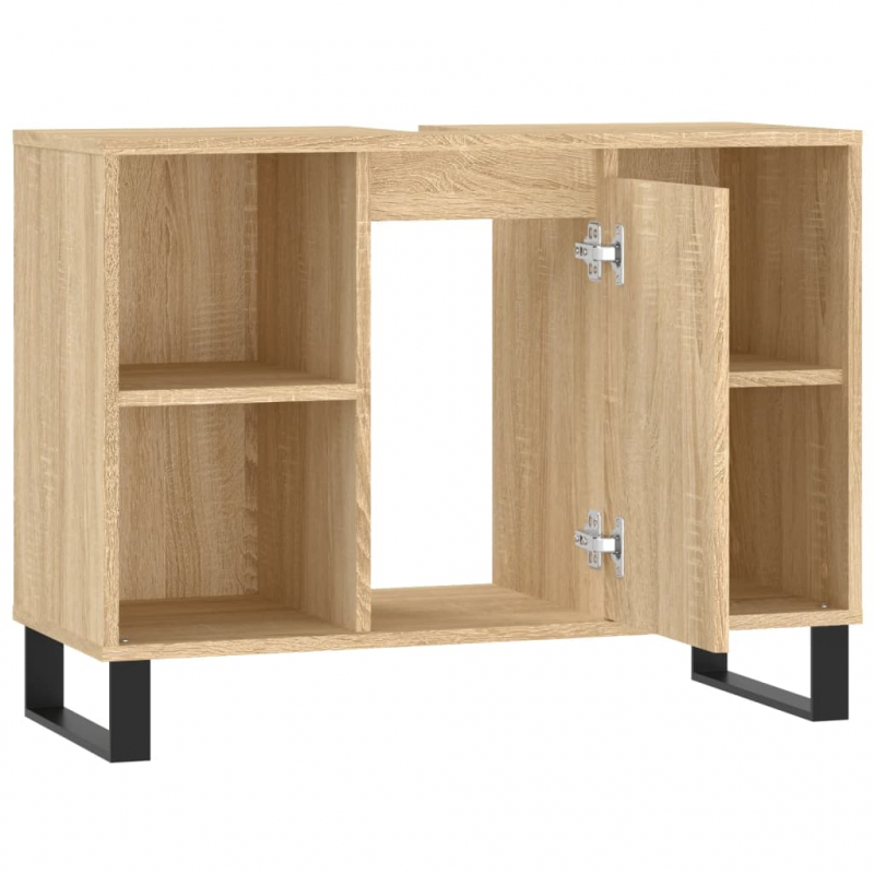 Badschrank Sonoma-Eiche 80x33x60 cm Holzwerkstoff