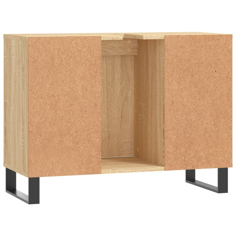 Badschrank Sonoma-Eiche 80x33x60 cm Holzwerkstoff