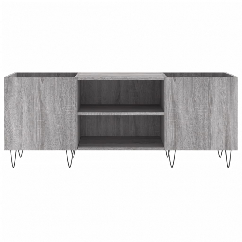 Plattenschrank Grau Sonoma 121x38x48 cm Holzwerkstoff