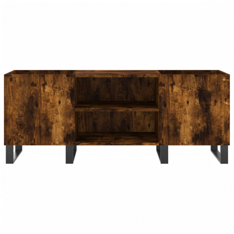 Plattenschrank Räuchereiche 121x38x48 cm Holzwerkstoff