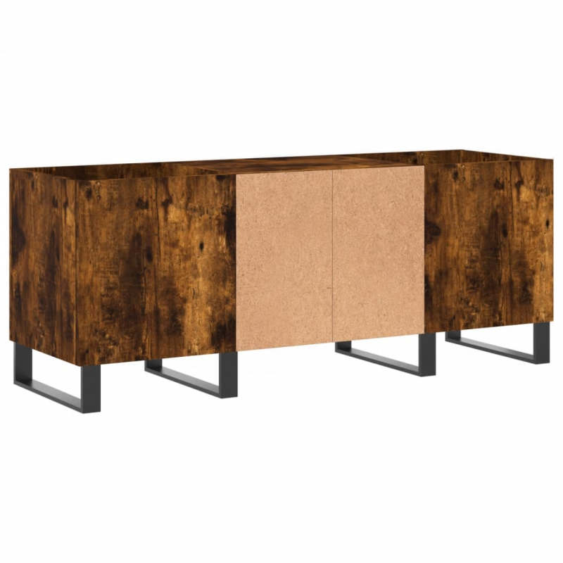 Plattenschrank Räuchereiche 121x38x48 cm Holzwerkstoff