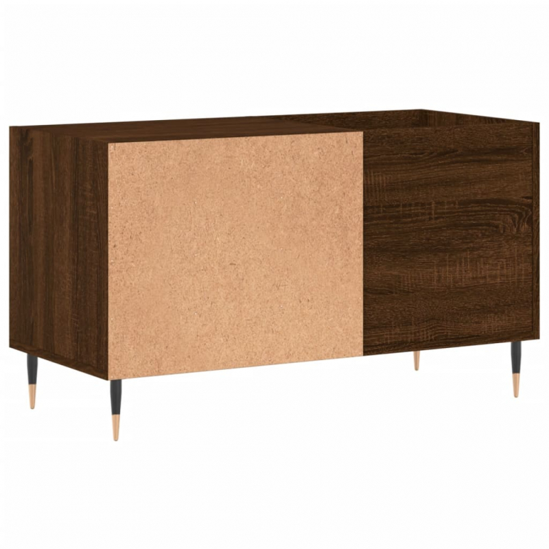 Plattenschrank Braun Eichen-Optik 85x38x48 cm Holzwerkstoff