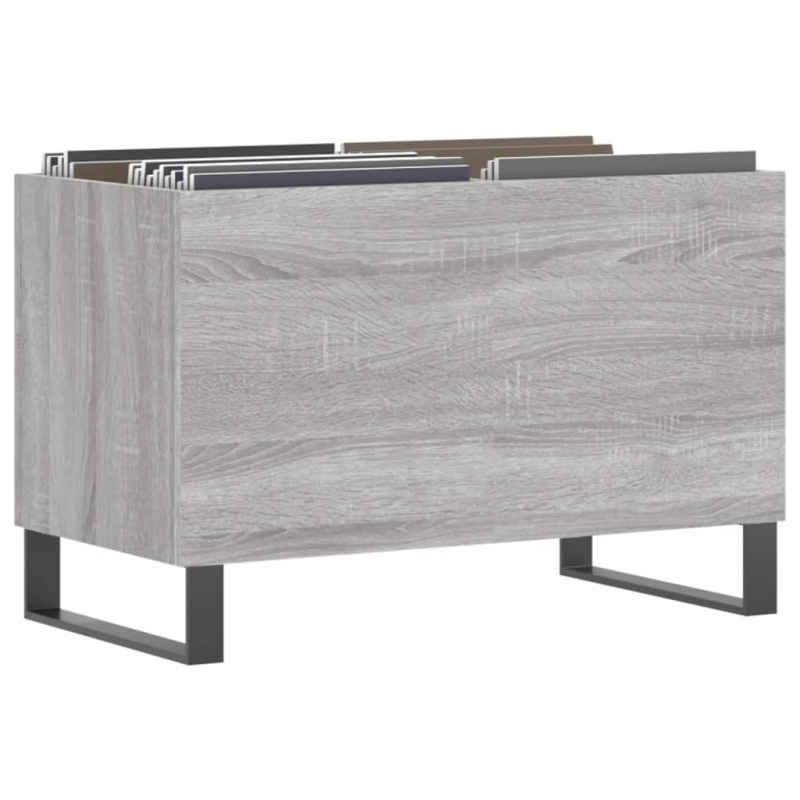 Plattenschrank Grau Sonoma 74,5x38x48 cm Holzwerkstoff