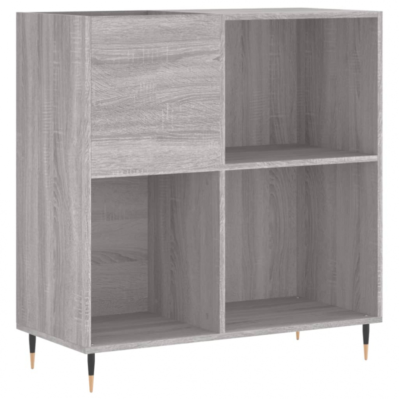 Plattenschrank Grau Sonoma 84,5x38x89 cm Holzwerkstoff