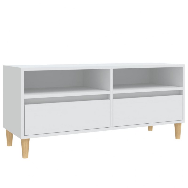 TV-Schrank Weiß 100x34,5x44,5 cm Holzwerkstoff