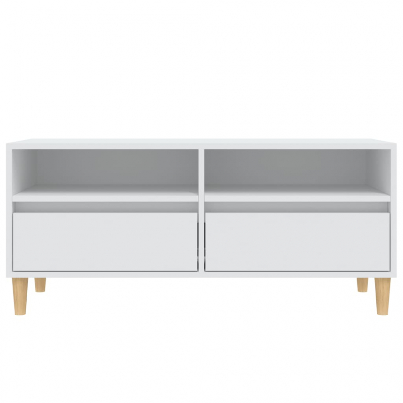 TV-Schrank Weiß 100x34,5x44,5 cm Holzwerkstoff