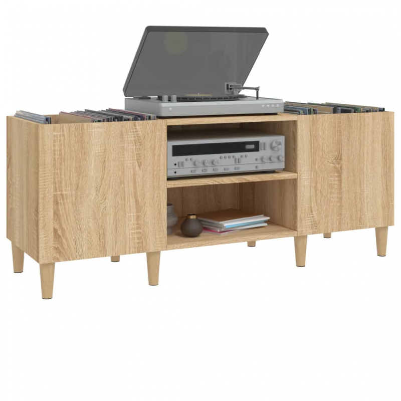 Plattenschrank Sonoma-Eiche 121x38x48 cm Holzwerkstoff
