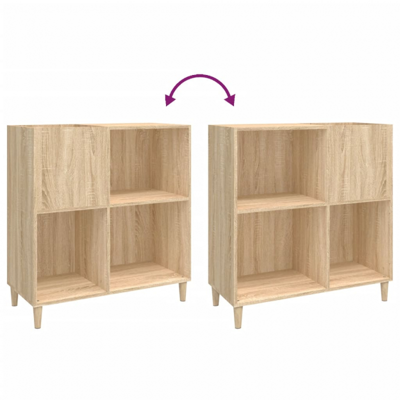 Plattenschrank Sonoma-Eiche 84,5x38x89 cm Holzwerkstoff