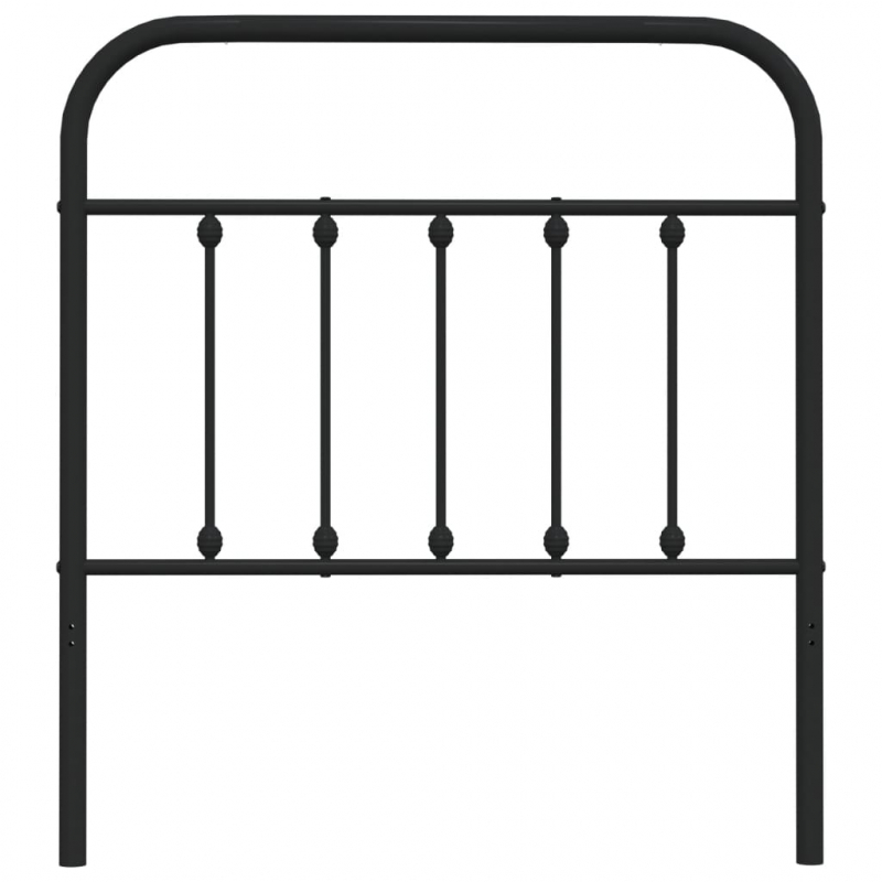 Kopfteil Metall Schwarz 80 cm