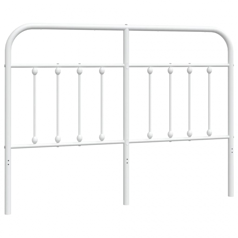 Kopfteil Metall Weiß 135 cm