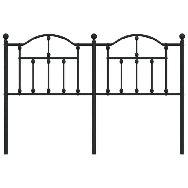 Kopfteil Metall Schwarz 150 cm
