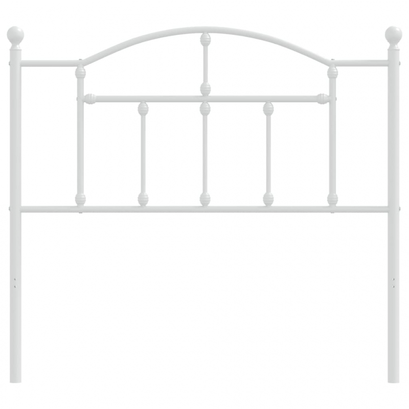 Kopfteil Metall Weiß 100 cm