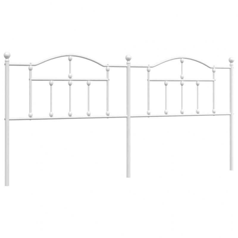 Kopfteil Metall Weiß 193 cm