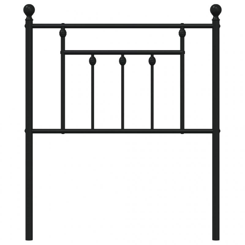 Kopfteil Metall Schwarz 75 cm