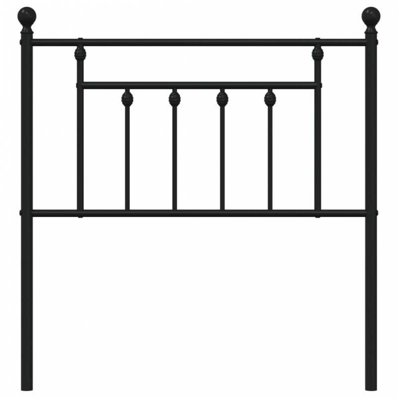 Kopfteil Metall Schwarz 80 cm