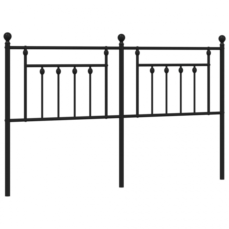 Kopfteil Metall Schwarz 160 cm