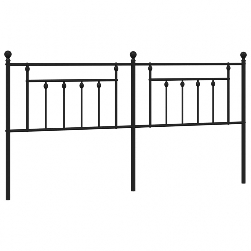 Kopfteil Metall Schwarz 200 cm