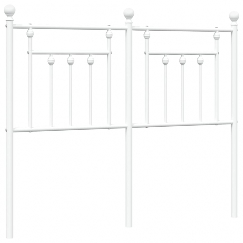 Kopfteil Metall Weiß 120 cm