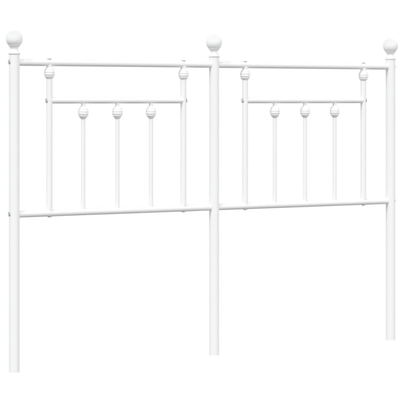 Kopfteil Metall Weiß 140 cm