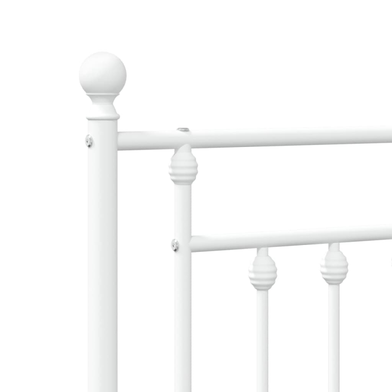 Kopfteil Metall Weiß 140 cm