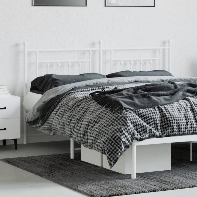 Kopfteil Metall Weiß 160 cm
